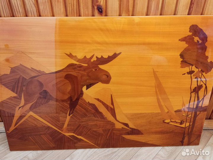 Панно из дерева СССР. Маркетри