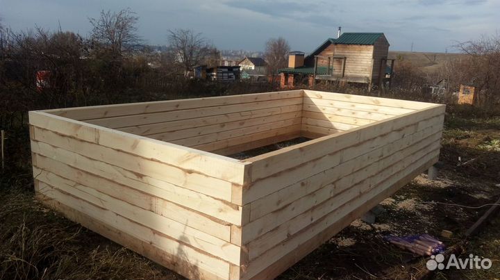 Изготовлю срубы бань дачных домиков из бруса