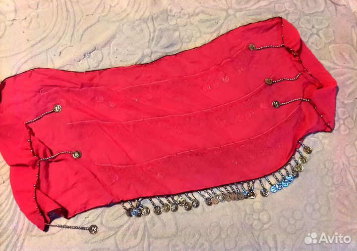 Пояс для восточных танцев с монетками