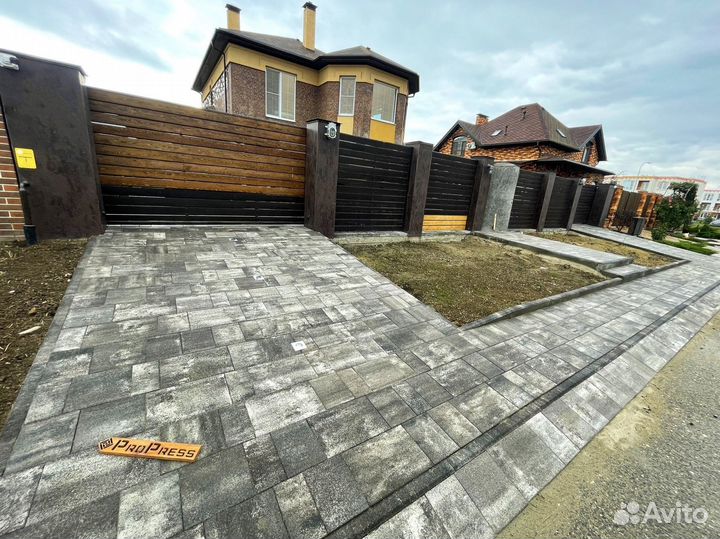 Тротуарная плитка Крупноформатная