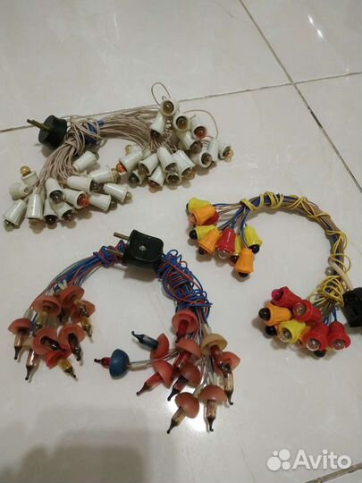 Ёлочные гирлянды новогодние, СССР