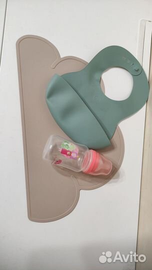 Нагрудник happy baby, силиконовый коврик