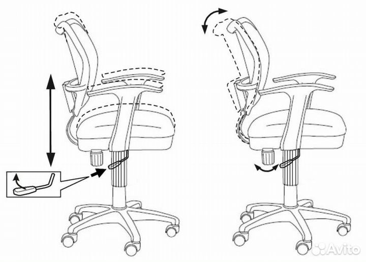 Кресло Бюрократ CH-W797 BL TW-10 синий