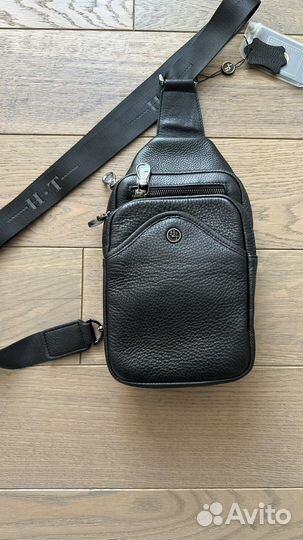 Мужская кожаная сумка новая
