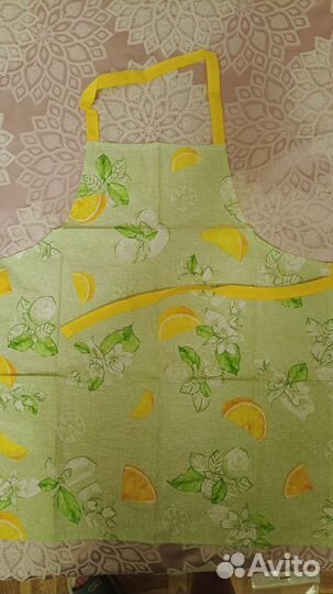 Фартук, кухонный, новый, хлопок, 60*70 салатовый
