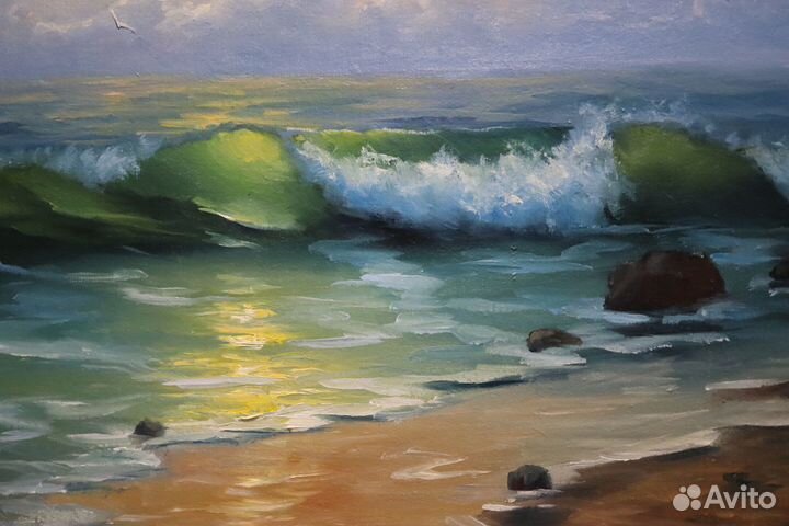 Картина маслом Морской пейзаж