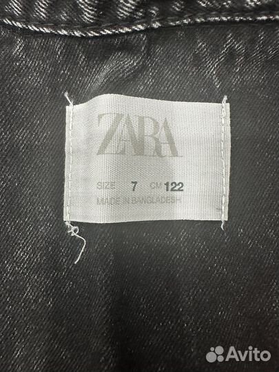 Джинсовая рубашка zara