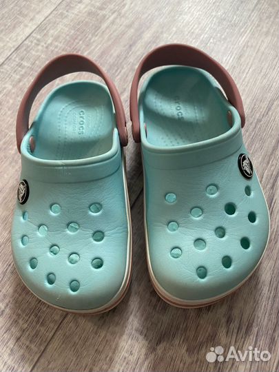 Сабо crocs crocband C-10 16,6см мятные