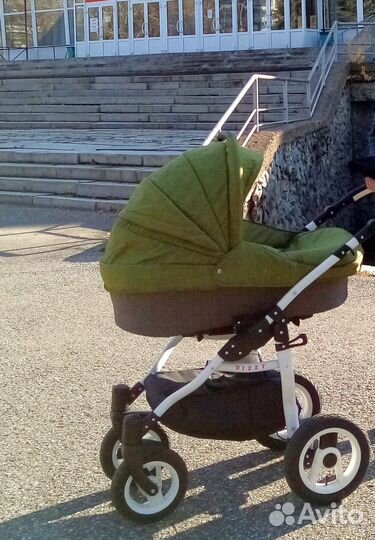 Коляска 2 в 1 Babyton dizzy dark grey-green