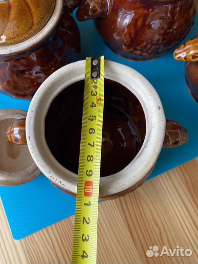 Горшки керамические для запекания 5 шт