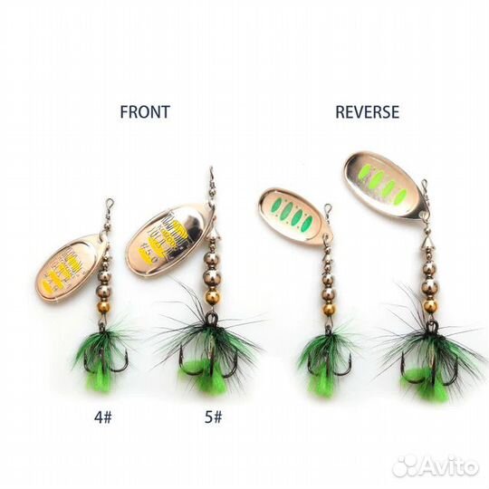 Блесна - Komodo 16,9 гр. желтый/зеленый кх