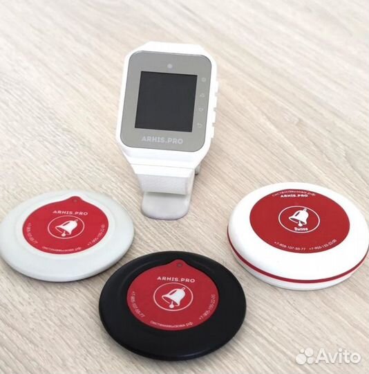 Кнопка вызова перосонала, официанта, часы пейджер