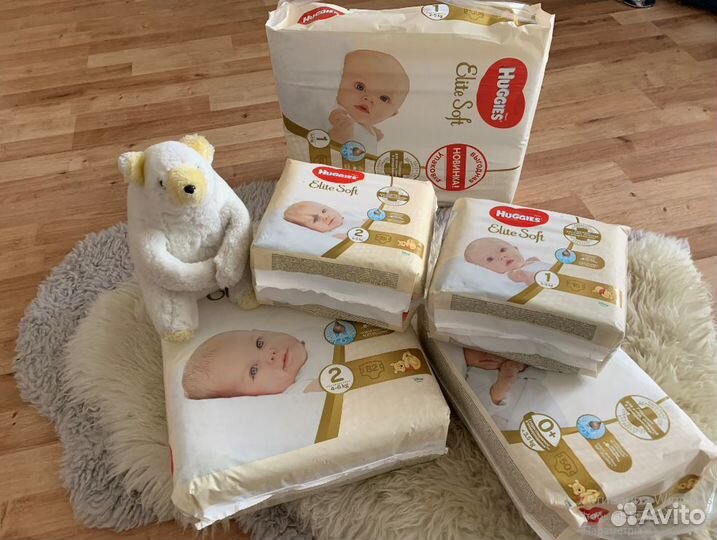 Подгузники Huggies elite soft для новорожденных (О