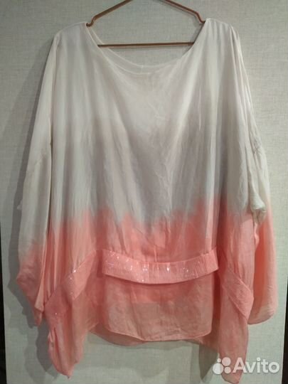 Блузка топ кофточка итальянская 100% шелк