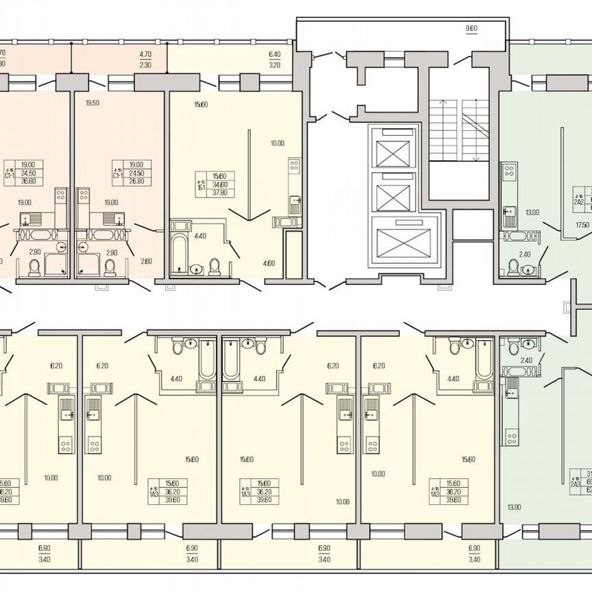 Квартира-студия, 27,6 м², 17/19 эт.