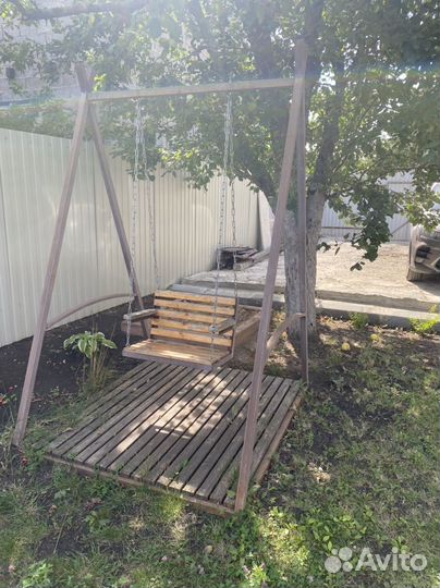 Детские качели уличные бу