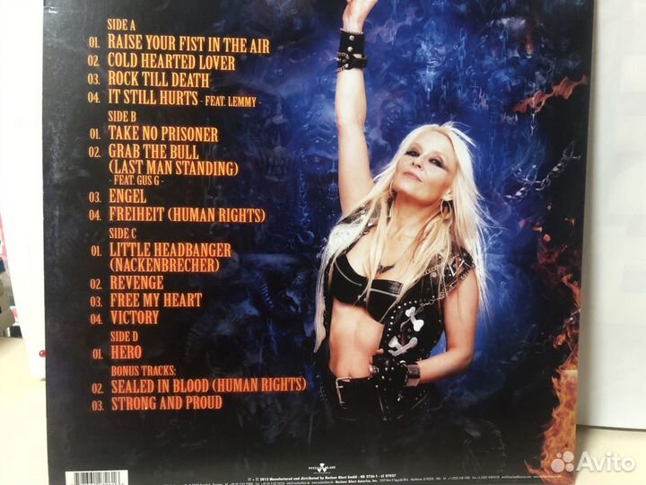 Doro-Raise your fist-2LP,poster,blue