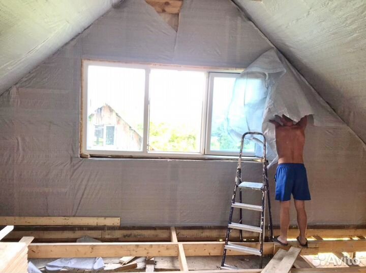 Утепление мансарды
