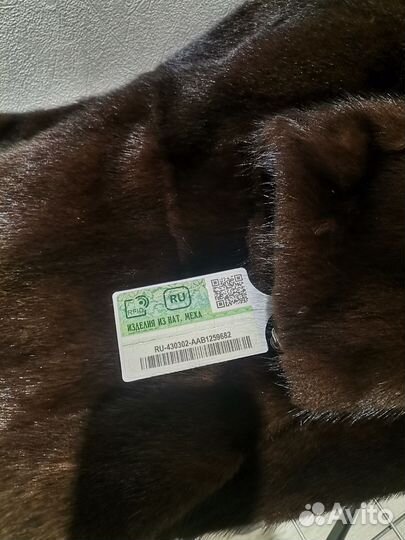 Шуба норковая с капюшоном