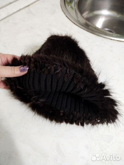 Шапка норковая женская