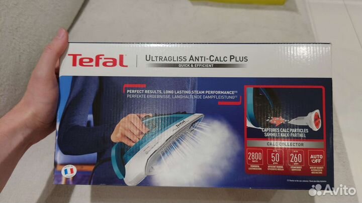 Утюг новый Tefal Ultragliss Anti-Calc Plus