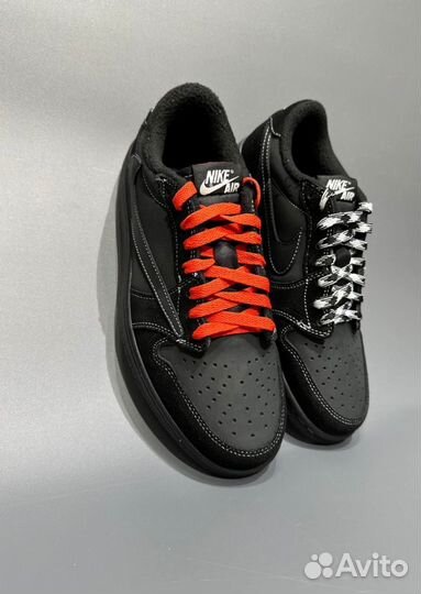 Кроссовки Travis Scott X Air Jordan 1 Low Black Ph