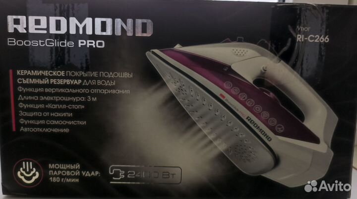 Как новый 2400 Вт керамика утюг redmond RI-C266