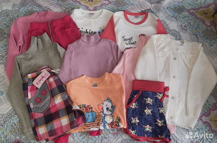 Вещи новые пакетом для девочки 110-116