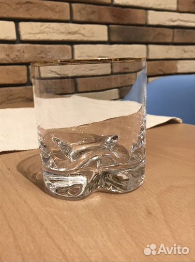 6 стаканов из богемского стекла