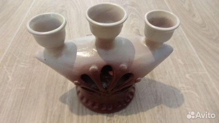 Подсвечник керамический б/у