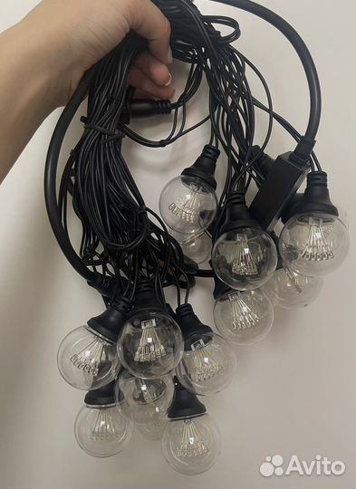 Гирлянда уличная с стиле ретро