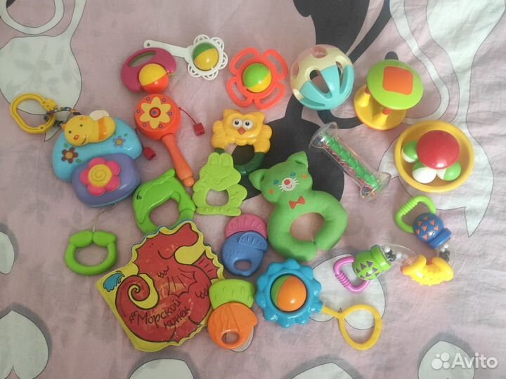 Погремушки грызунки развивающие игрушки