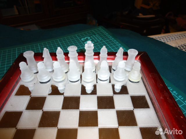 Шахматы сувенирные стекло сувенир