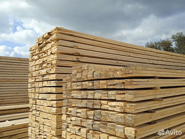 Доска дюймовая обрезная, сорт 2, т/у