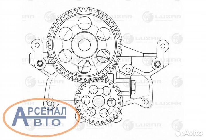 Насос масляный ямз-650.10. маз, Урал гарантия
