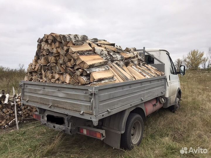 Дрова березовые сухие колотые