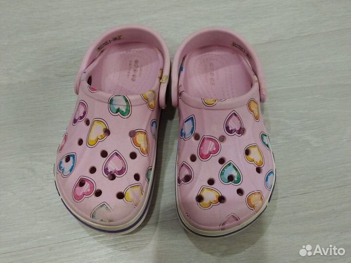 Резиновые сапоги и сабо crocs для девочки c9