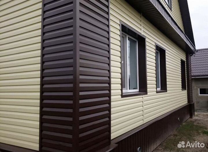 Сайдинг бревно. Металлосайдинг