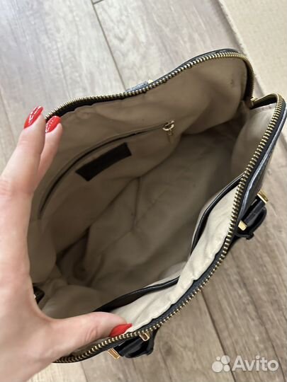 Сумка gaetano riva черная кожа италия