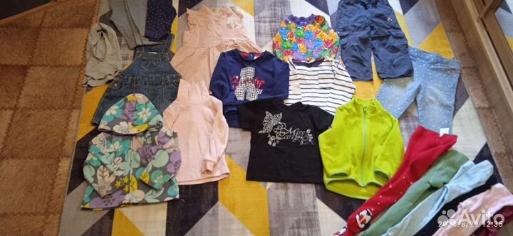 Большой пакет вещей для девочки 86