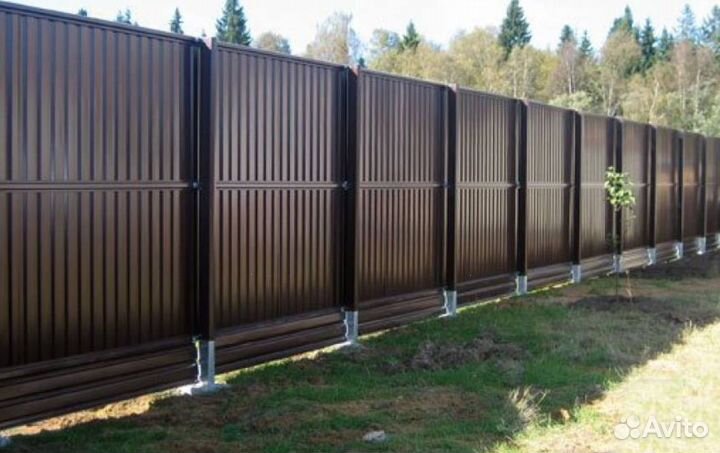 Забор из профлиста ,калитки качественно