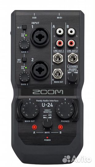 Новый аудиоинтерфейс Zoom U-24. Гарантия. Доставка