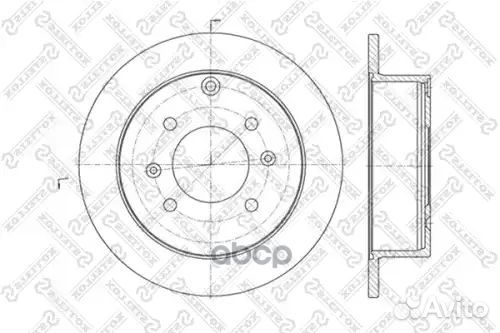Диск торм. зад. hyundai sonata 2.0-2.5 9 Stellox