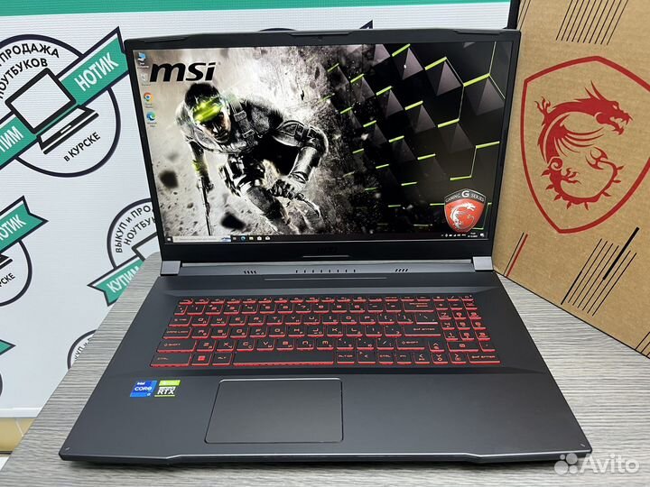 17.3 MSI Katana i7-11800H 16 ядер 16Gb RTX3050 144