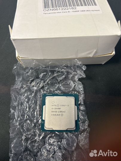 Cpu Intel core i5 10400f новый