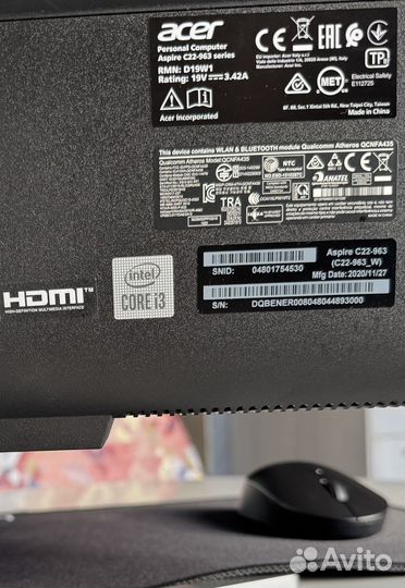 Acer Aspire C22-963 — мощный и компактный