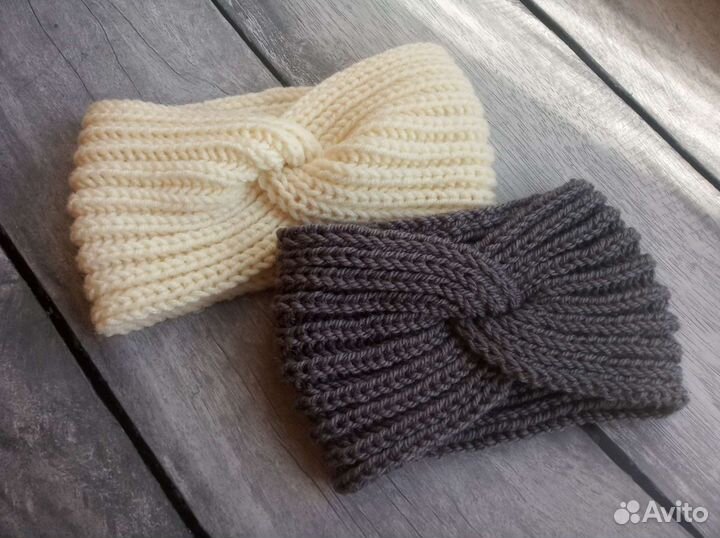 Вязаные повязки на голову