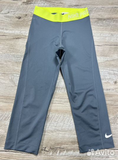 Женские спортивные леггинсы бриджи Nike Pro