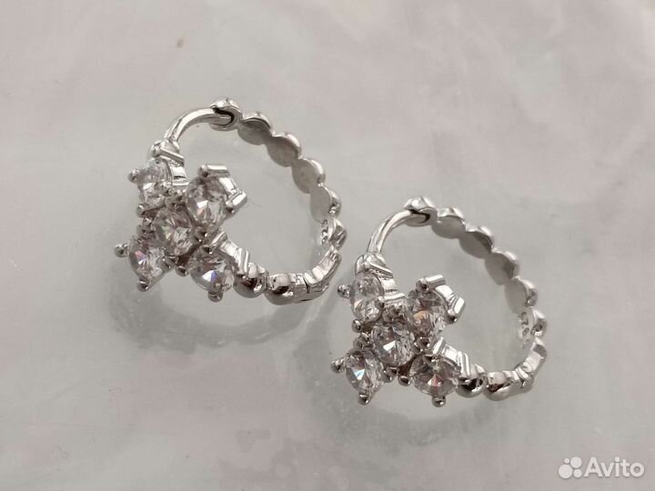 Серьги серебряные