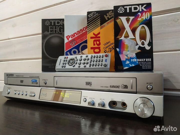 DVD+VHS 6голов + караоке+ ду состояние